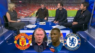 Manchester United vs Chelsea 11 Roy Keane And Paul Scholes Reacts To The Draw🗣️ Caicedo Interview [upl. by Setsero686]