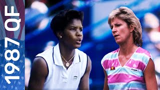 Lori McNeil vs Chris Evert  US Open 1987 Quarterfinal [upl. by Annorah426]