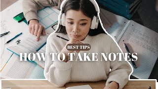 How to take notes effectively [upl. by Aisak]