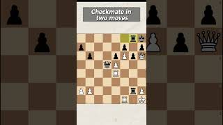 🧐 Chess puzzle 17  Mate in 2 moves ✔️ Time to think and answer inside [upl. by Latvina]