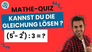 Quiz Kannst Du diese Gleichung lösen [upl. by Nisse]