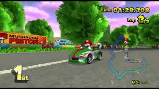 Mario Kart Wii Deluxe With Unrestricted Color Scheme Mod 355 Mario With Yoshis Vehicles [upl. by Divad447]