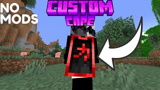 HOW TO ADD YOUR OWN CUSTOM CAPE INTO MC No mods and not clickbait [upl. by Atterual]