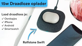 Rolfstone Swift een 15w draadloze oplader voor de Mila amp Riva oordopjes iPhones Android telefoons [upl. by Lletram]