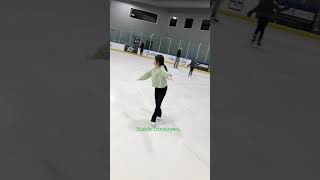 single salchow jump iceskating freeskate [upl. by Yemrots980]