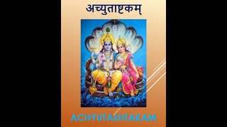 Achyutashtakam with Hindi amp English Lyrics [upl. by Egin391]