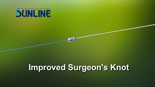 Fishing KnotsImproved Surgeons Knot【SUNLINE KNOT SCHOOL】 [upl. by Ennayt744]