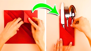 7 Napkin Folding Techniques That Will Blow Your Guests Away [upl. by Petta]