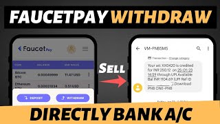 Faucetpay withdrawal bank account 2023  How to withdraw money from faucetpay  Sell crypto [upl. by Nitnert]