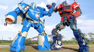 Transformers Rise of The Beasts  Optimus Prime vs Mirage  Paramount Pictures HD 7 [upl. by Platt508]