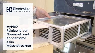 myPRO Reinigung des Wäschetrockners  Electrolux Professional [upl. by Deedahs]