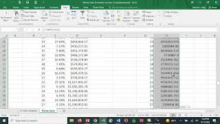 Monte Carlo Simulation in Excel  Retirement Savings [upl. by Ardnalak552]