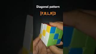 How to make diagonal pattern on Rubiks cube 3 by 3codes cubing [upl. by Rabka]