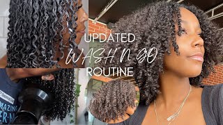 WASH N GO ROUTINE on 3C4A HAIR  DEFINED CURLS  VOLUME  HIGH POROSITY FRIENDLY [upl. by Oinigih309]