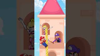 Waluigi Can’t Stand Mario and Peach’s Love Story animation mario [upl. by Lexie]