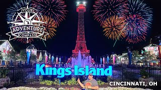 Road trip to Kings Island Cincinnati OH  🎢 roller coasters 🎆 entertainment and 🍔 food YAC [upl. by Sunny]