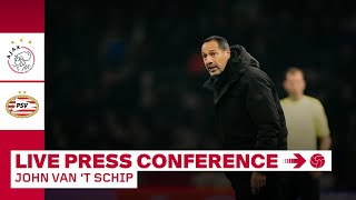 🎙️ LIVE 1400  Persconferentie John van t Schip voor Ajax  PSV [upl. by Radie]