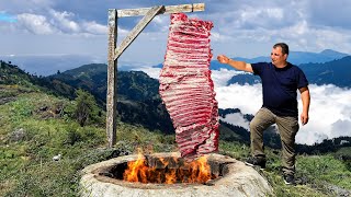 Chef Tavakkul Bakes Giant Juicy Beef Ribs in Underground Tandoor Life in a Mountain Village [upl. by Niu]