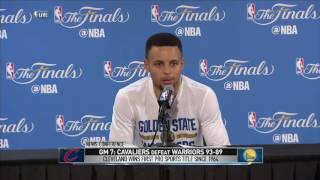 Stephen Curry Postgame Interview 2  June 19 NBA 2016 Finals  Cavaliers vs Warriors Game 7 [upl. by Hosea]