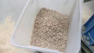 Pelletspress pelletsmaskin pellets av spån test nr 19 [upl. by Arved]