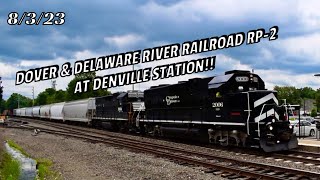 Dover amp Delaware River Railroad RP2 At Denville Station 8323 [upl. by Ynnej]