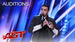 Medhat Mamdouh Beatboxes While Playing The Recorder  Americas Got Talent 2021 [upl. by Casmey653]