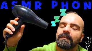 325 HAIR DRYER asciugacapelli 💜💤 ASMR phon rilassante 💙✨ Relaxing movement fall esleep 💚✨ HD SOUND [upl. by Nemra]