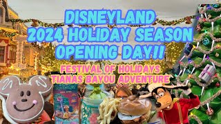 2024 Holiday Season Disneyland  Tianas Bayou Adventure  Festival Of Holidays California Adventure [upl. by Elmaleh282]