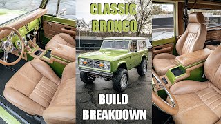 Build Breakdown 74 Bronco Restoration [upl. by Gillespie591]