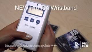 Power Balance PRO ION Wristband  Charged ION Test [upl. by Odlanier]