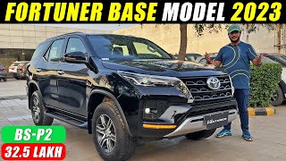 Black Beast🖤  Fortuner Base Model 2023  Walkaround with On Road Price  Fortuner 2023 [upl. by Fridlund]