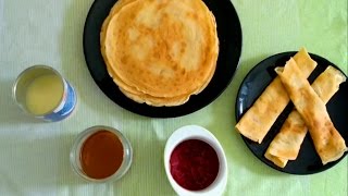 Receta facil para hacer panqueques  crepes [upl. by Melicent294]