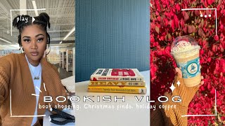 Bookish vlog  half price books returning library books Dollar Tree run [upl. by Anirdna828]