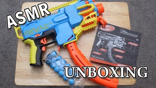 ASMR Nerf Rival Challenger Unboxing Soft Spoken Tapping Crinkles [upl. by Billen]