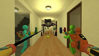 SCARY CatNap From Poppy PlayTime Chapter 3 Chase 100 Players in LIMINAL HOTEL in Garrys Mod Gmod [upl. by Puri]