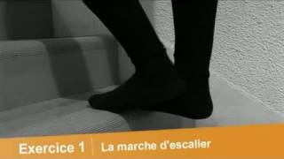 Affiner ses mollets  la marche descalier [upl. by Yolane]