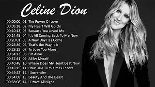 CELINE DION BEST SONGS PLAYLIST CELINE DION GREATEST HITS NONSTOP PLAYLIST BEST OF CELINE DION MUSIC [upl. by Ludie]