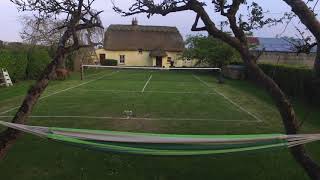 Homemade Grass Tennis court [upl. by Yrmac880]