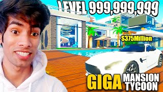 I Build The Worlds BIGGEST MANSION in GIGA MANSION TYCOON Part 2 [upl. by Ynaffi]