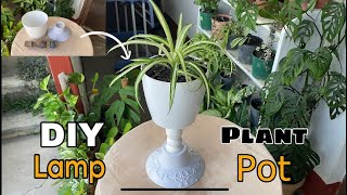 DIY Lamp Plant Pot  Zeewon Adhikary gardening plants indoorplants [upl. by Aloisius]