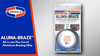 ALUMABRAZE™ Allinone Flux Cored Aluminum Brazing Alloy [upl. by Llerref465]