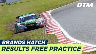 Results amp Highlights Free Practice 12  DTM Brands Hatch 2018 [upl. by Yuma]