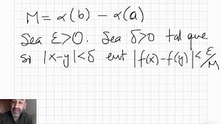 Integral de Riemann Stieltjes de funciones continuas [upl. by Warms]