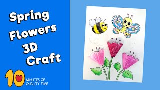 Spring Flowers 3D Craft [upl. by Eniamrej]