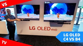 LG C4 vs B4 2024 TV Demonstration  OLED Evo vs OLED [upl. by Nitz942]