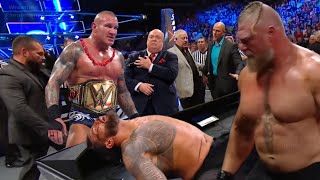 Brock Lesnar Help Randy Orton Wins Undisputed Championship Roman Reigns Match [upl. by Landon716]