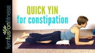 Quick Yin Yoga for Digestion and Constipation 15 min [upl. by Ojillib]