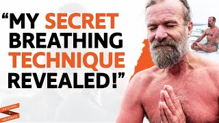 Wim Hof The Iceman Demonstrates His Breathing Technique with Lewis Howes [upl. by Oiceladni]