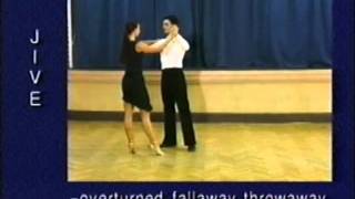 Jive dance steps 17 Overturned fallaway throwaway [upl. by Webber]