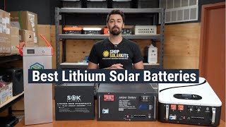 Best Lithium Solar Batteries [upl. by Anatniuq]